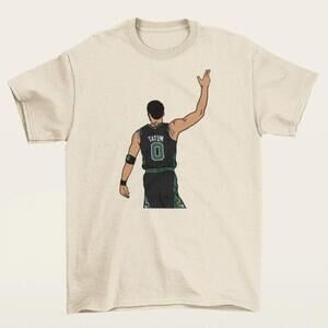 Jayson Tatum 3 Point Celebration Shirt Basketball Player Graphic Fan Gift Tee